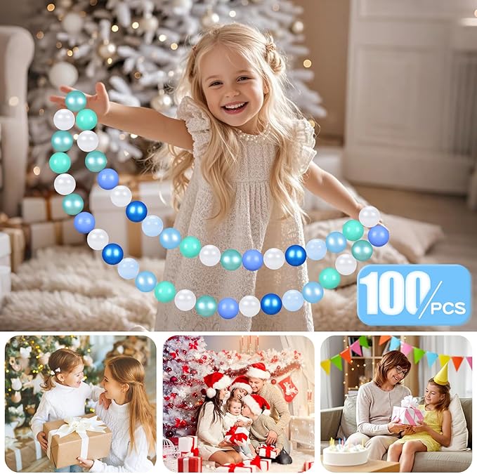 GOGOSO Ball Pits Balls for Toddlers Pack of 50 100 200 Plastics Shape Ball Non-Phthalate Non-BPA Non-Toxic 2.2-Inch Crush Proof Play Balls