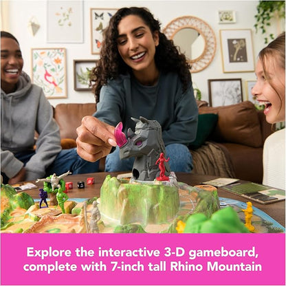 Spin Master Games, Jumanji Stampede, 3D Adventure Cooperative Board Game, for Fans of The Jumanji Movies, Face Off Against Jungle Emergencies, 2-4 Players, for Ages 8 & Up