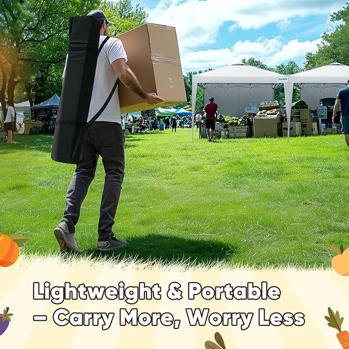 Quictent 10x10 Pop Up Canopy Tent, Instant Setup Gazebo for 1 Person, Portable & Compact, Waterproof & UV Protection, Ideal for Camping, Beach, Parties, and Outdoor Events