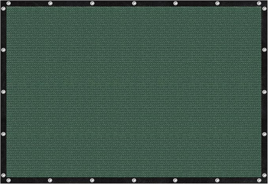VICLLAX Shade Fabric Sun Shade Cloth with Every 2 FT Grommets for Patio Garden Pergola Cover Canopy 21x23 FT, Dark Green