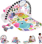 Fisher-Price Baby Musical Toy Set Glow and Grow Kick & Play Piano Gym Pink Playmat with 2 Rattle Maracas for Newborns Ages 0+ Months