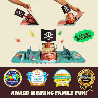 Fire in The Hole – Hilarious Pirate Game for Kids & Families | Ages 6+, 2–4 Players | Toss & Line-Up Cannonballs to Win | Easy to Learn, Quick to Play, Great Gift