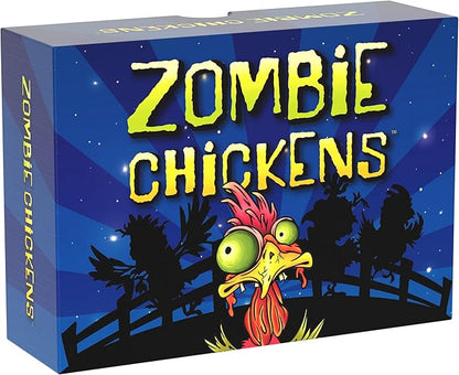 Zombie Chickens - Fun Family Card Games for Adults, Teens & Kids - Survival Zombie Game, 3 Ways to Play: Competitive, Cooperative & Solo (1-4 Players)