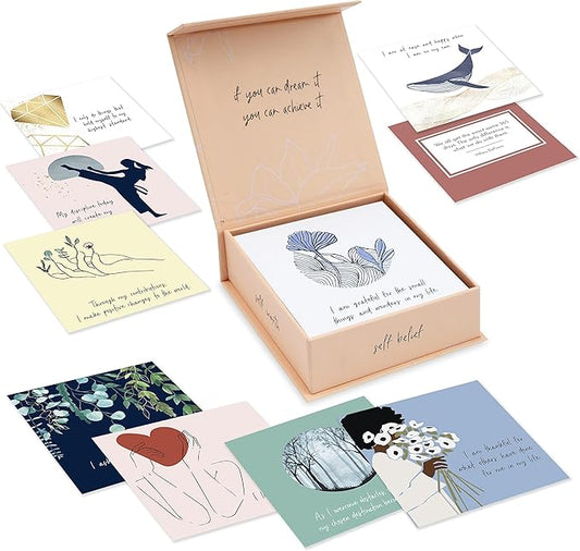 RYVE 52 Positive Affirmation Cards for Women – Mindfulness Prompts with Inspirational Quotes for Daily Motivation & Meditation – Inspirational and Daily Affirmations Cards, Inspirational Gifts