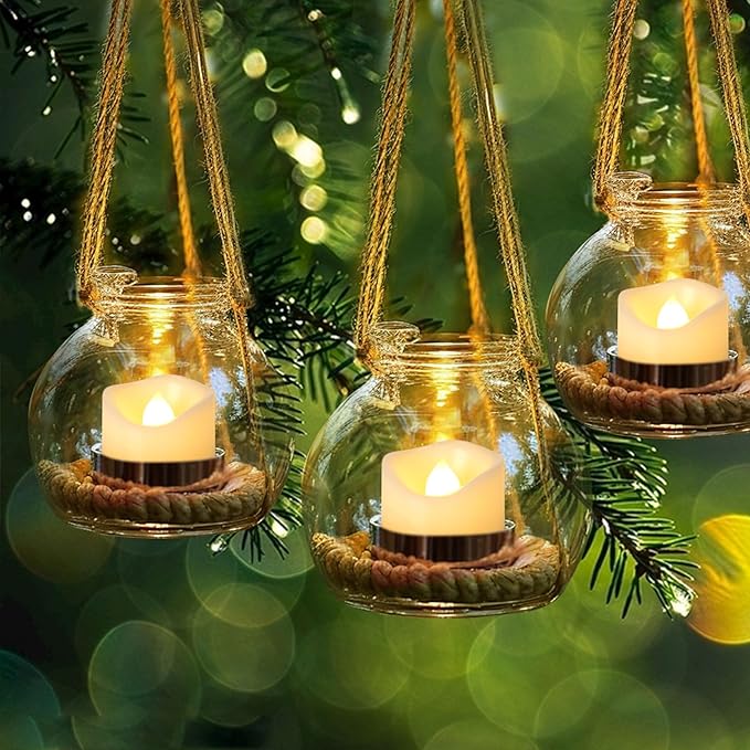 12 Pack Battery Operated Flameless LED Votive Tealight Candles Realistic Flickering Electric Tea Lights Set Bulk Halloween Pumpkin Jack O Lantern Party Wedding Decorations Centerpieces Batteries Incl.