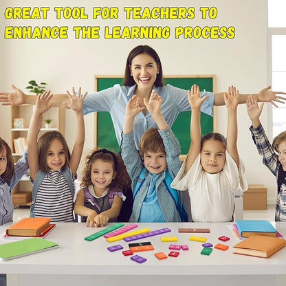 6 Sets Fraction Tiles Set for Math Classroom Fractions Manipulatives Math Manipulatives for Home School Supplies