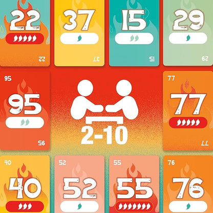 Beat The Heat Game | Family Party Card Game for Kids and Adults | Ages 8+ | 2 to 10 Players | 20 Mins. | Easy to Learn Strategy Card Games for Groups