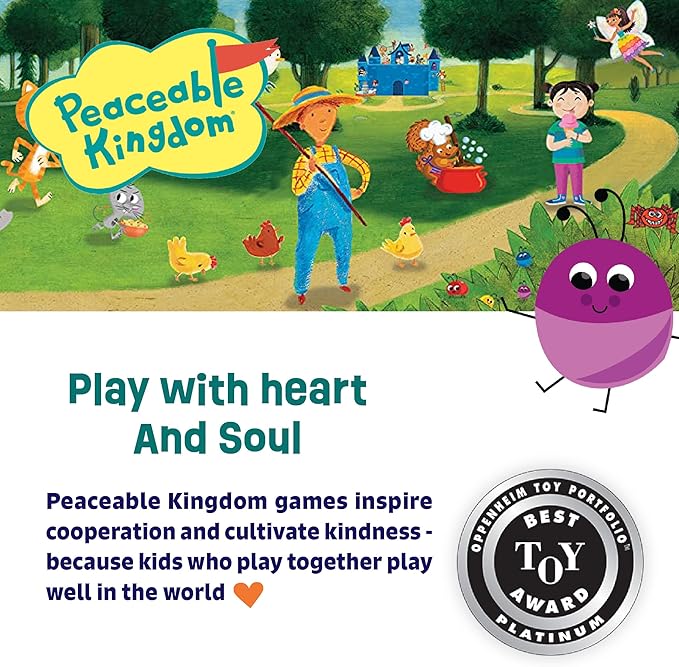 Peaceable Kingdom Snug as a Bug in a Rug Award Winning Cooperative Preschool Skills Builder Game for 2 to 4 Kids ages 3+
