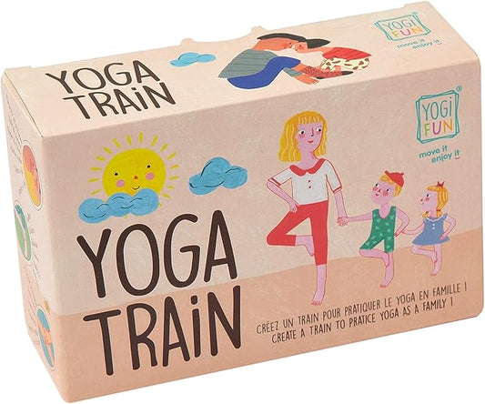 YOGi FUN - Yoga Train Game, Mindfulness Cards for Kids and Adults, Fun Game, Family Yoga Game