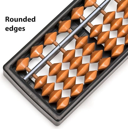 Yellow Mountain Imports Digit Standard Abacus 10.5 Inches - Professional 17 Column Soroban Calculator (Functional and Educational Learning Tool)