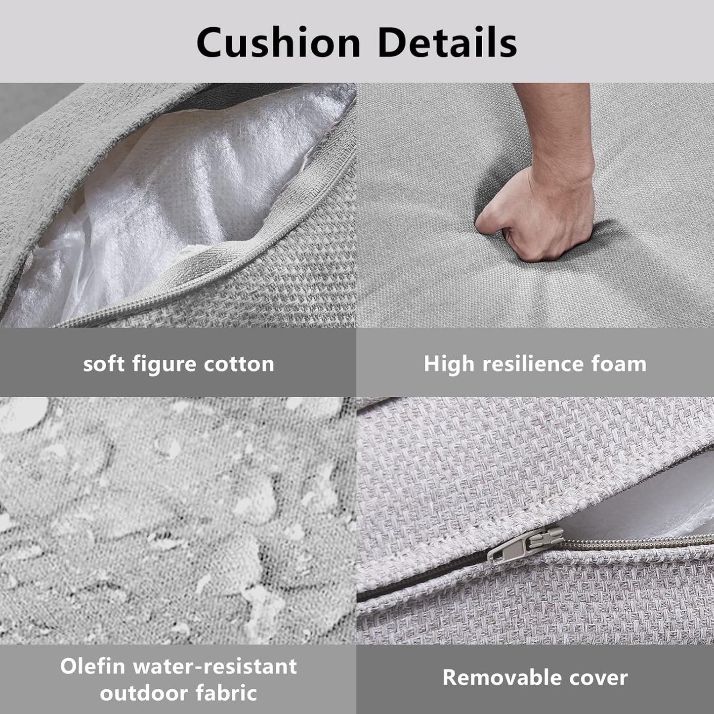 Outdoor Loveseat Small Patio Furniture 2 Seater Sofa Brown Wicker Couch Rattan Settee for Single-Family House