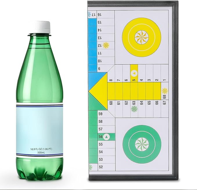 Magnetic Ludo Travel Game Set – 9.8" Folding Board for Classic Portable Strategy Play – Yellow Mountain Imports