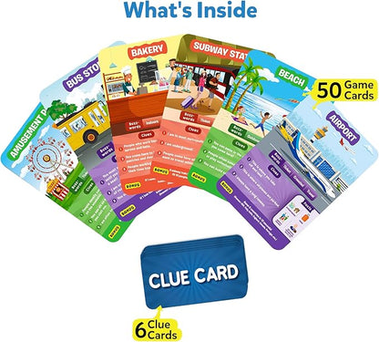 Skillmatics Guess in 10 Around Town, Perfect for Boys, Girls, Kids, and Families Who Love Card Games, Board Games, Travel Friendly, Gifts for Ages 6, 7, 8, 9 & Up