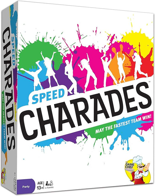 Speed Charades Party Game - Charades Board Game - Includes 1400 Charades - Perfect for Groups and Family Game Nights