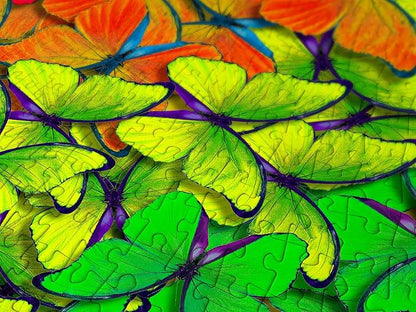 Multicolor Butterflies Rainbow Gradient – 1000 Pieces Jigsaw Puzzle for Adults – Matte Finish, Soft Touch, Easy to Assemble, Tight Fit, Vivid Colors, Missing Pieces Service