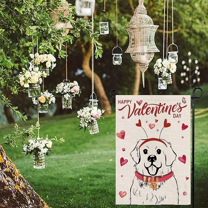 Seasonal Garden Flags Great Pyrenees Double Sided Flags Set of 11 Holiday Farmhouse Indoor Outdoor Yard Lawn Christmas Gifts Decorations 12.5x18 Inch