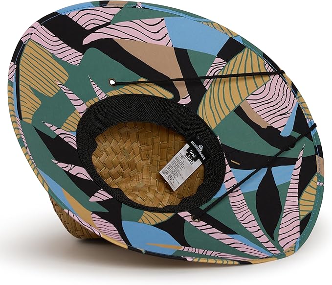 Quiksilver Men's Wide Brim Outdoor Lifeguard Straw Sun Hat