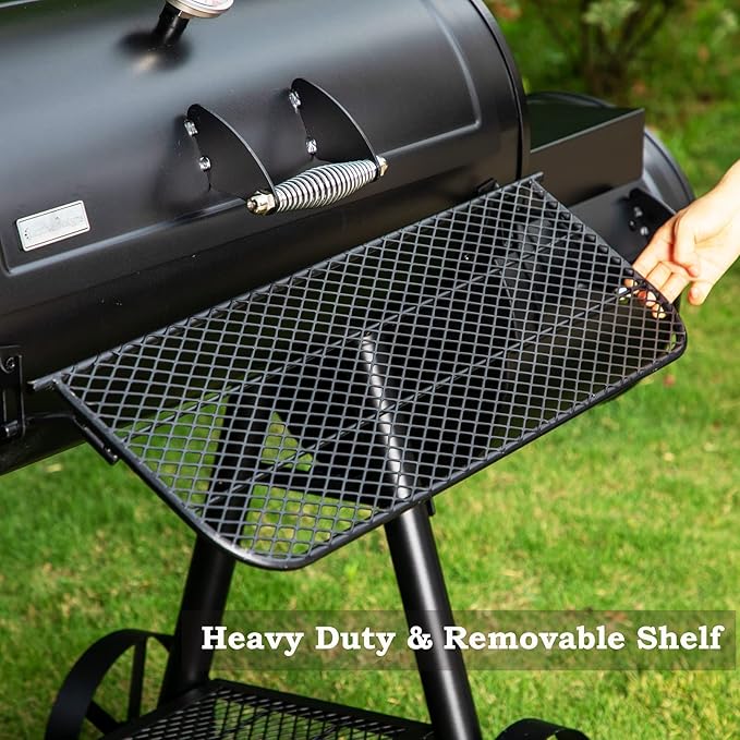 Sophia & William Heavy-Duty Charcoal Outdoor Smoker Grills, Extra Large Offset Smoker (941 SQ.IN. Cooking Area), Charcoal Grill & Smoker Combo for BBQ Patio Cooking