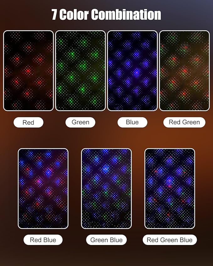 Minetom Outdoor Christmas Laser Lights with Remote, Moving RGB Christmas Projector Lights Waterproof 3 Colors Motion Firefly Decorative Star Light Show for Xmas House Indoor Party Decoration Show