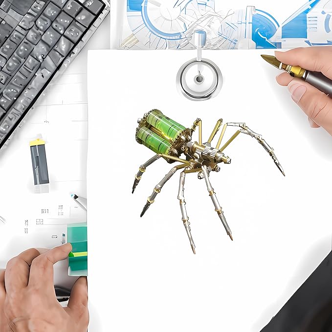 Mechanical Metal DIY 3D Insect Brass Puzzle (Gatling Spider)