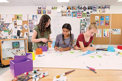 Creativity Street Glide-On Tempera Paint Sticks, 12 Assorted Primary Colors, 5 grams, 12 Count