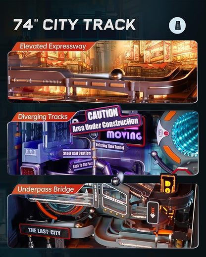 ROKR Marble Run Model Building Kit, 3D Puzzles for Adults, DIY Miniature Kit, Ideal Gift for Men and Women