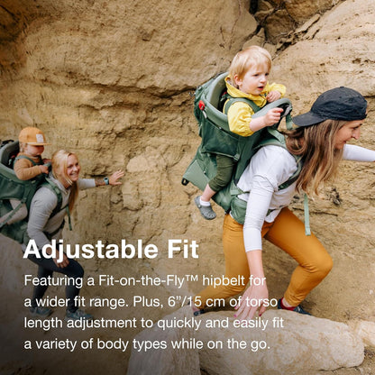 Osprey Poco Premium Child Carrier Backpack - Deluxe Kid Carrier for Hiking with Built-in Sunshade, Removable Daypack, and Adjustable Fit - Premium Comfort for Parent and Child