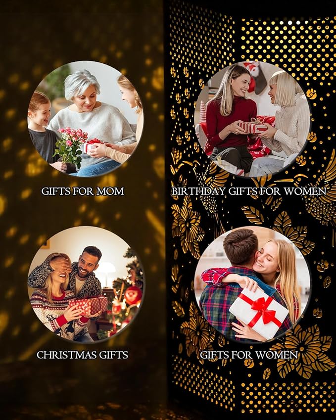 2 Pack Hummingbird Solar Lanterns Garden Decor - Birthday Gifts for Women Mom Grandma, Solar Lantern Outdoor Waterproof Hanging Solar Lights Outside for Yard, Patio, Lawn, Yard, Outdoor