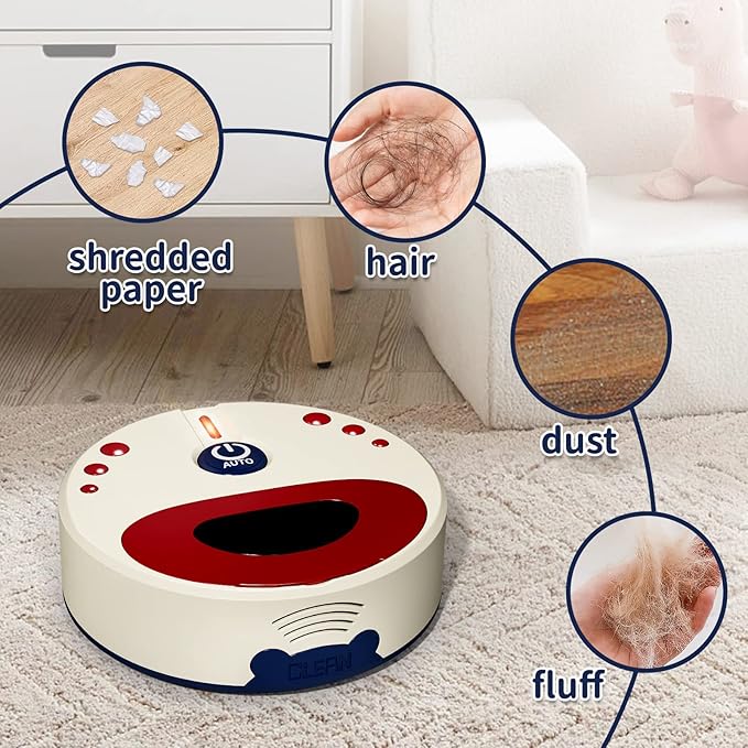 Kids Cleaning Set for Toddlers, 10 Pcs Pretend Play Educational Set Includes Kids Vacuum That Really Works with Lights & Low Noise, Broom, Spray Bottle and More