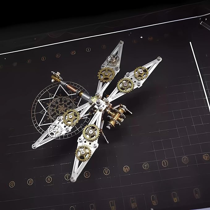 Mechanical Metal DIY 3D Insect Brass Puzzle (Dragonfly B)