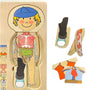 Kidzlane Boy Wooden My Body Puzzle for Toddlers & Kids - 29 Piece Boys Anatomy Puzzle Kid Play Set - Anatomy for Kids, Skeleton Toys for Children Ages 3 Plus