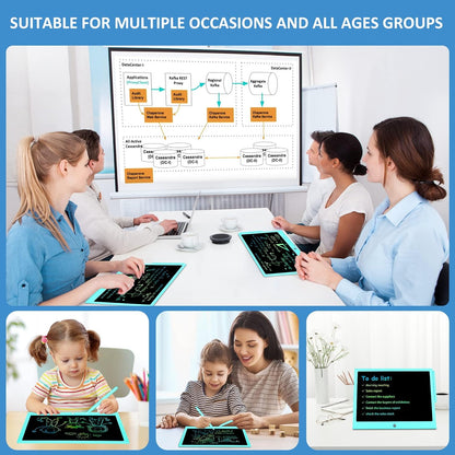 Toys for 3 4 5 6 7 8 Years Old Boys Girls, LCD Writing Tablet 15 Inch Doodle Board, Electronic Drawing Pads Drawing Tablet, Educational Birthday Gift for 3-6 Years Old Kids Toddler (Blue)