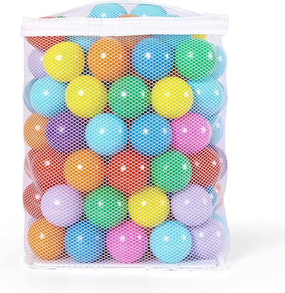 Realhaha Ball Pit Balls 50 100 200 500 Play Balls Plastic Balls for Baby Girls Toddlers Kids Play Tent Pool Playhouse Playpen Party Decoration