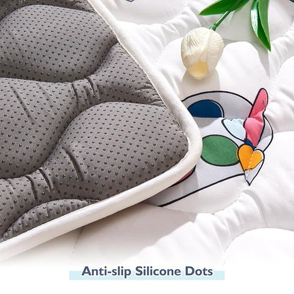 High-Density Foam Baby Play Mat, 47x47 Inches Thicken One-Piece Comfortable and Soft Playmat, Non Slip Machine Washable Floor Mat for Infants, Tapete para Bebes,Toddlers