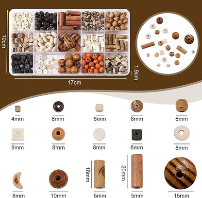 630Pcs Natural Coconut Shell Beading for Jewelry Making Kit -Handmade Coconut Shell Beach Theme Charms Beading for Making Bracelet Necklace Kit DIY Crafts, Boho Style Jewelry Gifts for Woman/Man