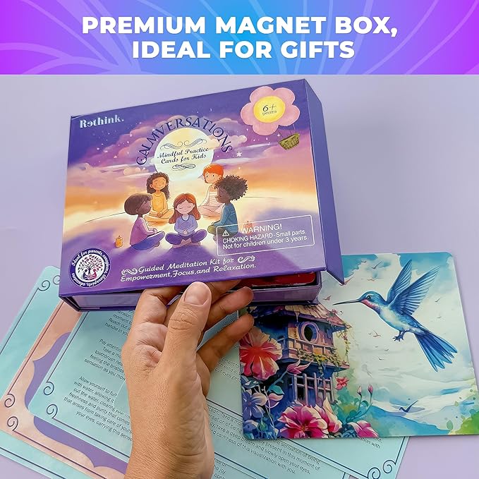 QUOKKA 65 Positive Affirmations Cards for Kids | Mindfulness for Kids with Mindful Practice, Visualization, and Icebreakers | Empower Emotional Well-Being with Meditation & Daily Affirmations XL Cards