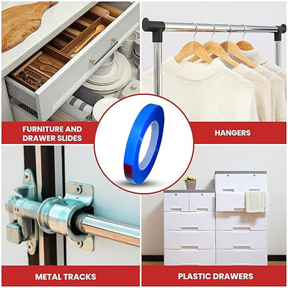 GGR Supplies T.R.U. UHMW High Impact Abrasion Resistant Slippery Tape with Acrylic Adhesive. 36 Yards (1.5" (38mm))