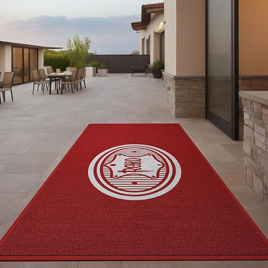 Custom Commercial Grade Carpet with Any Logo Floor Entryway Area Rug Welcome Door Mat for Business Home Indoor/Outdoor Non Slip Washable Durable