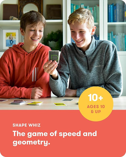 SimplyFun Shape Whiz - A Fun and Educational Math Game Using Geometry and Our Powers of Approximation - for 2 to 4 Players - Ages 10 & Up