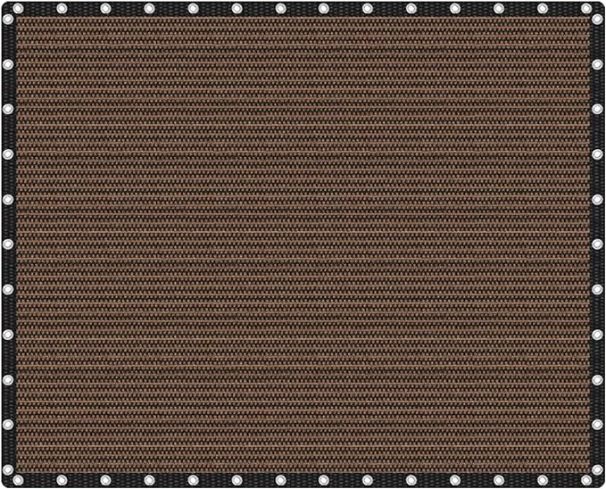 VICLLAX Shade Fabric Sun Shade Cloth Privacy Screen with Grommets for Patio Garden Pergola Cover Canopy 16x20 FT, Mocha
