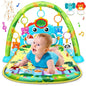 UMIKU Baby Play Mat Baby Toys Tummy Time Mat Activity Center for Newborn Infant Piano Tummy Time Music & Light Infant Boy Girl Gifts for Babies Toys 0-3 3-6 6-12 Months, Dinosaur Style