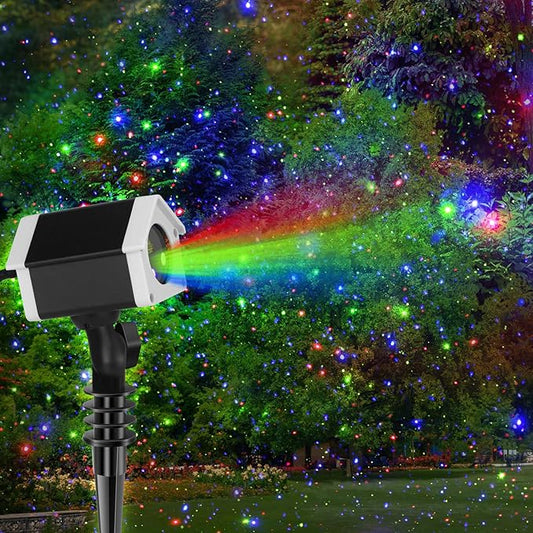 Laser Projector Firefly Lights, Motion Christmas Light with Remote Control, Waterproof Garden Decorative Lights for Indoor/Outdoor, Garden, Park, Patio