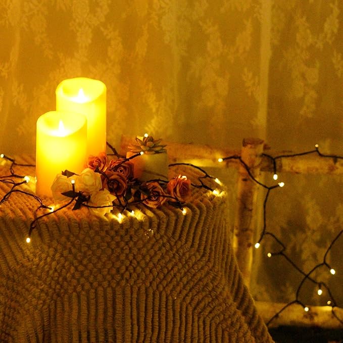 Solar String Lights Outdoor Waterproof -200 Led Extra-Long 82ft Solar Lights Outdoor String with 8 Modes, Solar Powered String Lights Tree Lights Outdoors for Patio Garden Party Decorations Warm White