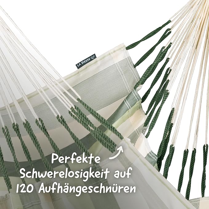 LA SIESTA® - XL King Domingo Hammock Swing Chair - Weather & Tear Resistant Hanging Hammock Chair - Indoor Outdoor Hammock Chair Swing - Hanging Chair for Patio Porch Bedroom - Max 355 Lbs, Cedar