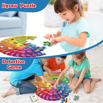 Floor Puzzle,Jigsaw Puzzles,Animal Puzzle for Kids,Alphabet Learning Toys,ABC Letter Games for Kindergarten,Memory Matching Game,Family Board Game,Toddler Educational Toys,Preschool Activities