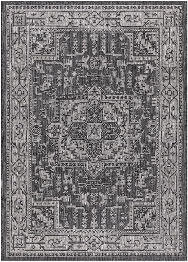 Keen Home Design Terrace Outdoor Throw Rug - 3x5 Washable Indoor/Outdoor Rug for Patio, Kitchen, Balcony, Beach, Garden, Deck and Porch, Size: 3'x5'