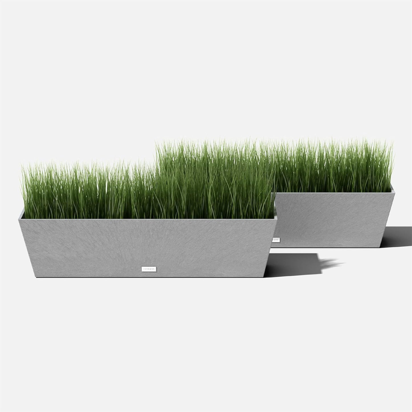 Veradek Pure Series Window Box Planter - Long Rectangular Planter for Indoor or Outdoor Windowsill/Balcony | Durable All-Weather Use with Drainage Holes | Modern Decor for Herbs, Small Plants, Flowers