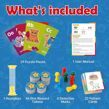 Floor Puzzle,Jigsaw Puzzles,Animal Puzzle for Kids,Alphabet Learning Toys,ABC Letter Games for Kindergarten,Memory Matching Game,Family Board Game,Toddler Educational Toys,Preschool Activities