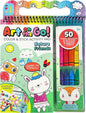 Bright Stripes Art On The Go Nature Theme Travel Kit for Kids Ages 3+ | Travel-Friendly Coloring Set with Crayons, Stickers & Activity Book | Mess-Free Creative Fun for Toddlers and Preschoolers