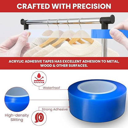 GGR Supplies T.R.U. UHMW High Impact Abrasion Resistant Slippery Tape with Acrylic Adhesive. 36 Yards (2" (50mm))